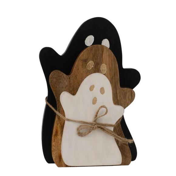 Walmart Other - Viral Walmart Halloween Fall wood decor ghosts set of 3